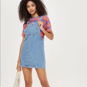 Topshop MOTO denim overall dress